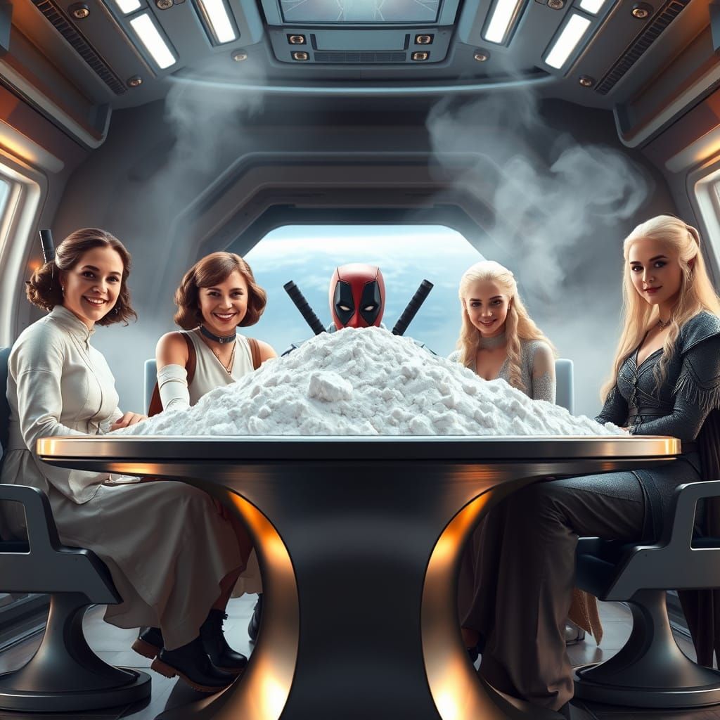 Princess Leia and Daenerys Targaryen Meet Deadpool in a Futu...
