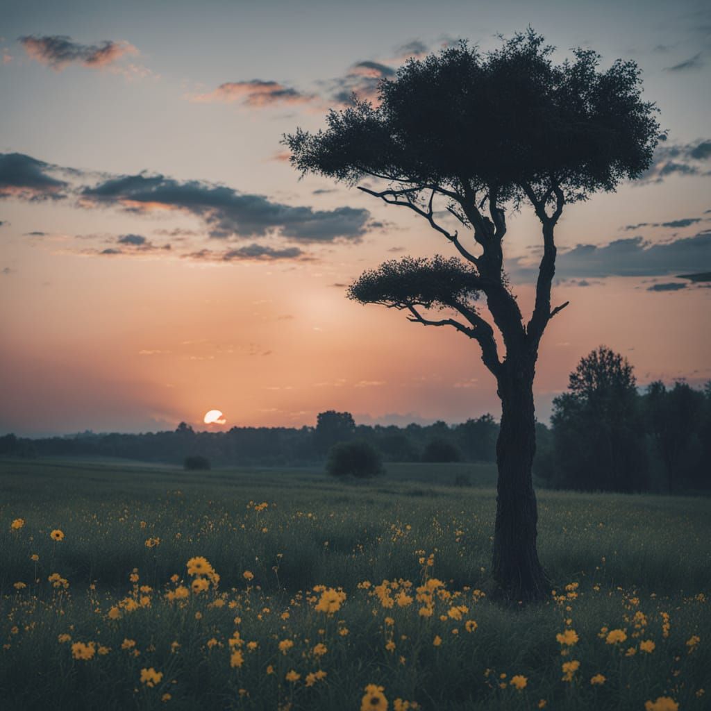 A Serene Evening in a Vibrant Central Park