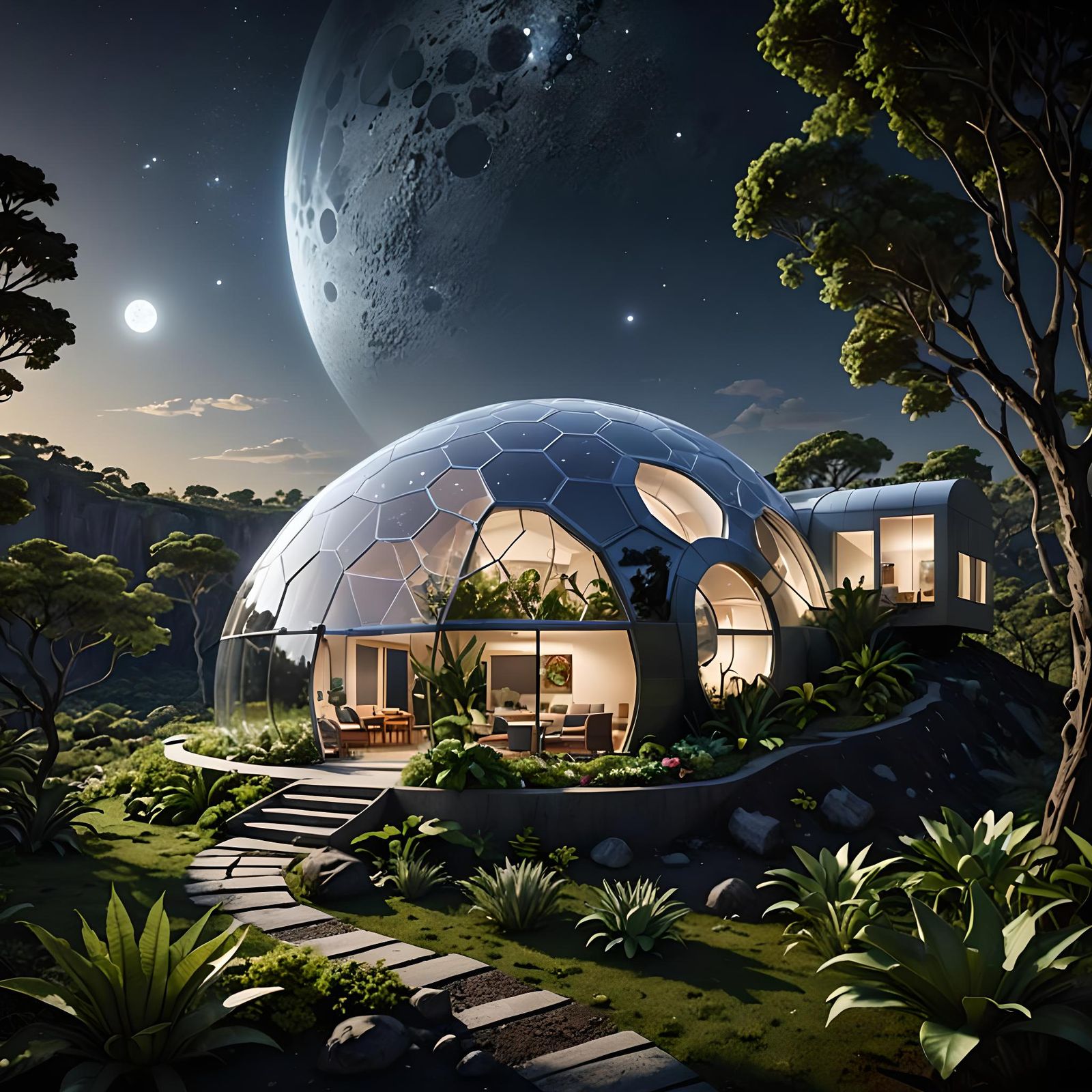 Lost in the lunar glow