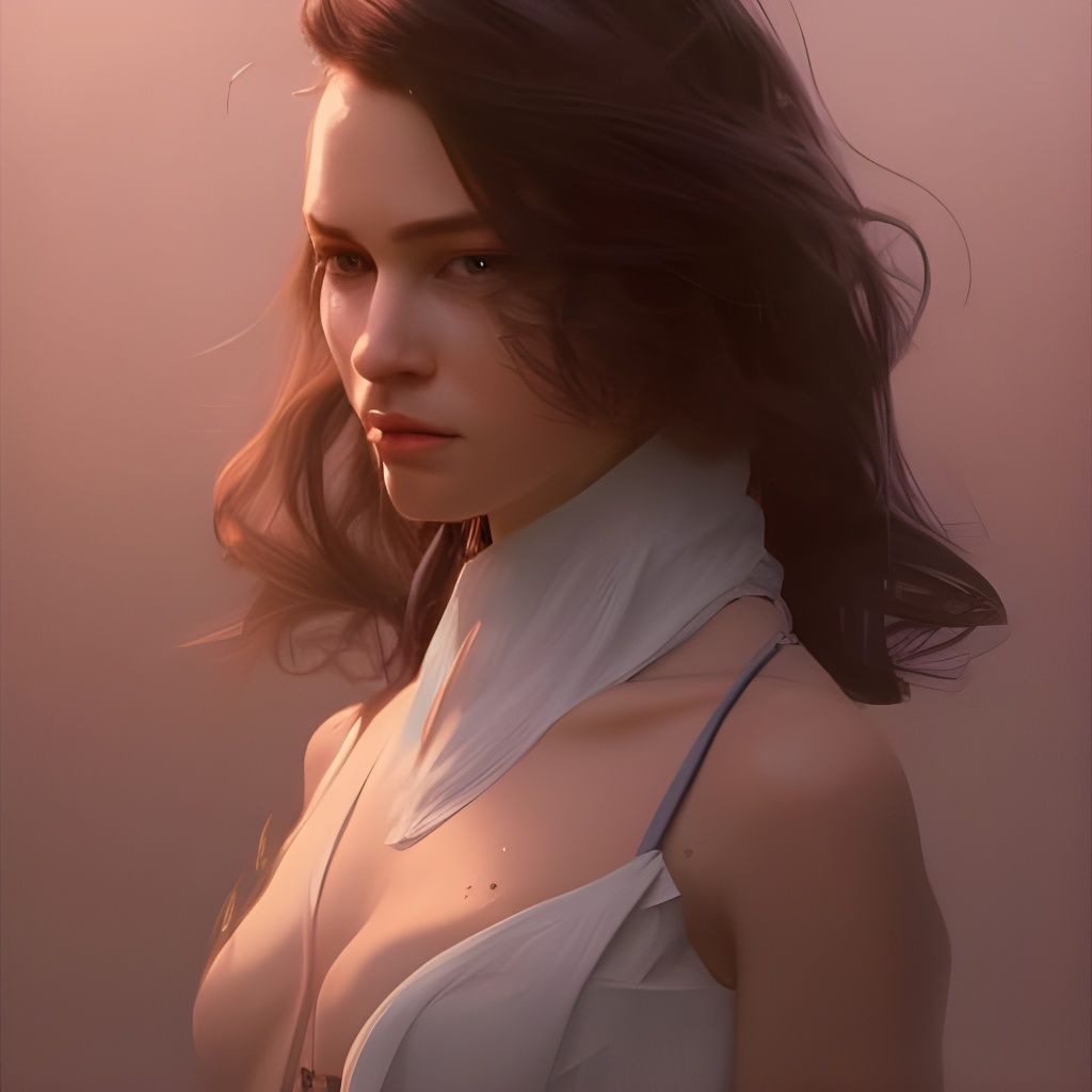 Milly Alcock Portrait in Renaissance Style