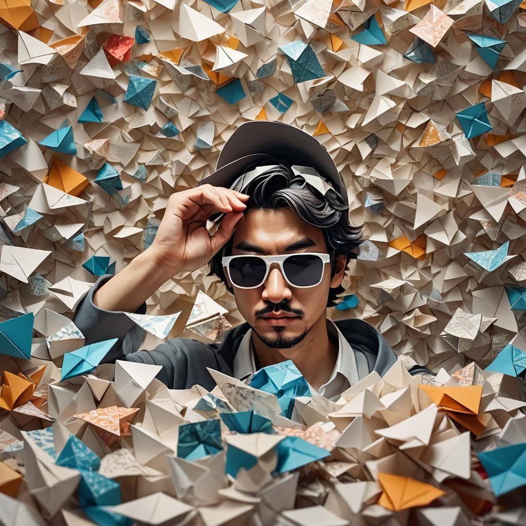 Pixelated World Revealed in Soft Focus Digital Art