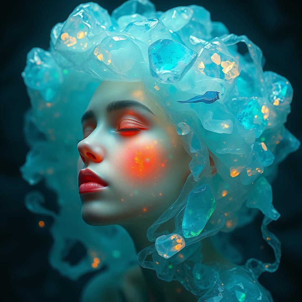 Opal Metamorphosis in Magical Realism, High Resolution