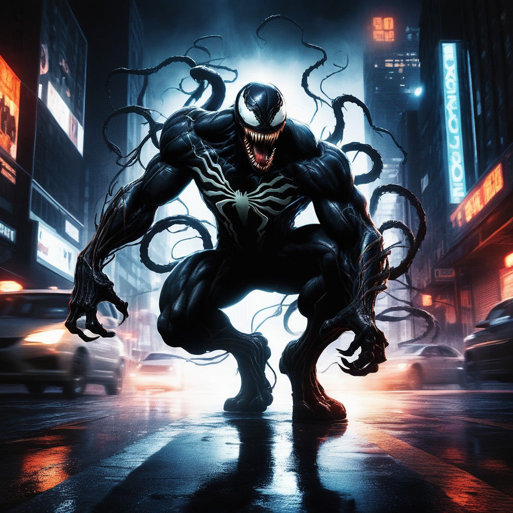 Vibrant Nighttime Slaughterhouse