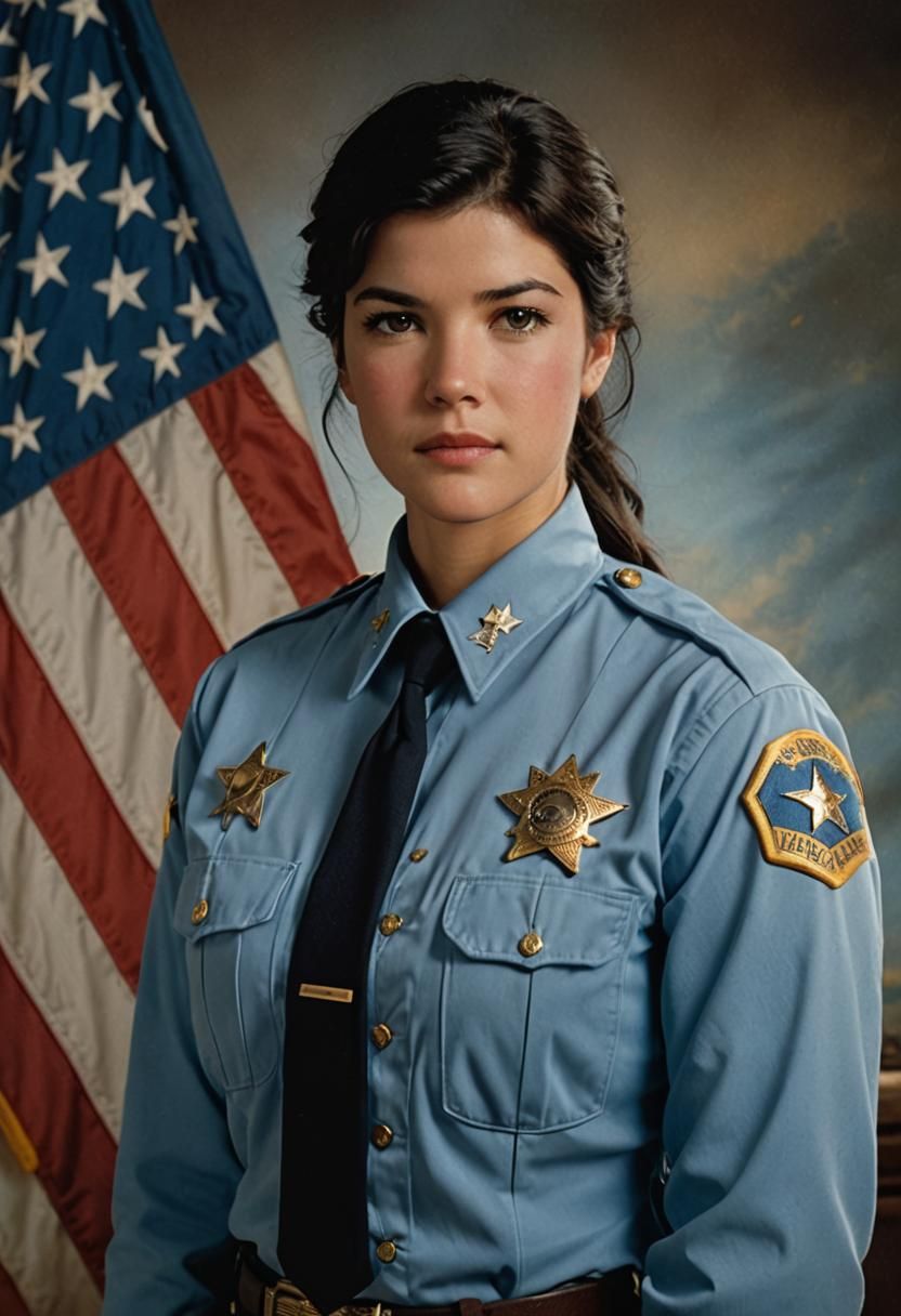 Phoebe Cates as Sheriff in Cinematic Portrait