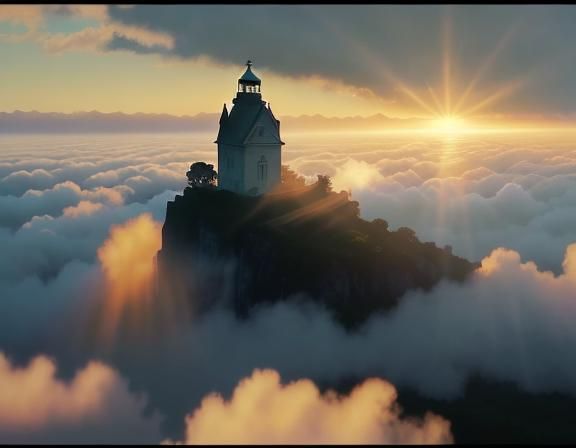 Sunset Coast: Impressionist Watercolour Painting