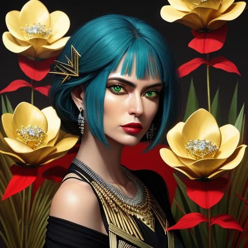 Geometric Jewelry Design with Diamonds and Precious Metals