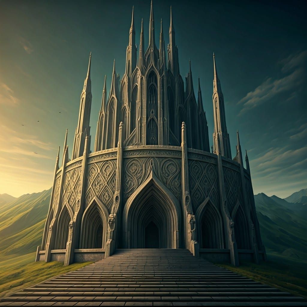 Majestic Fantasy Guild in Art Nouveau Style