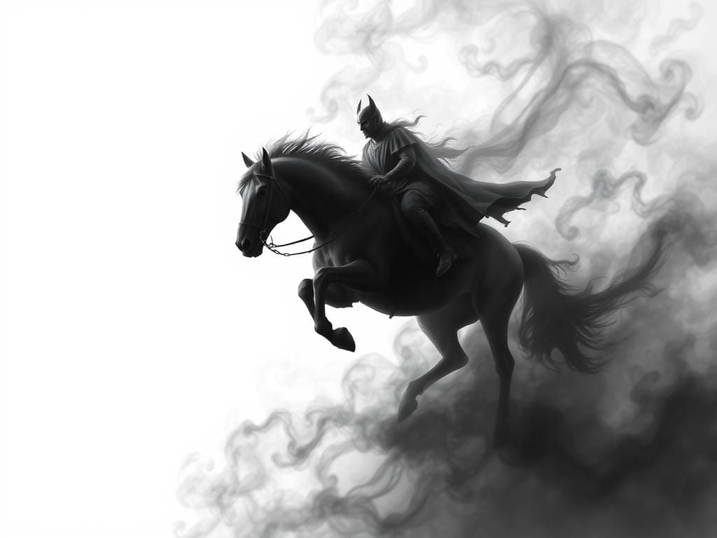 A Void Warhorse in Midnight Realism