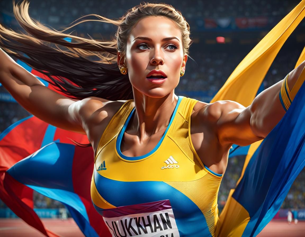 Ukrainian female Olympic athlete