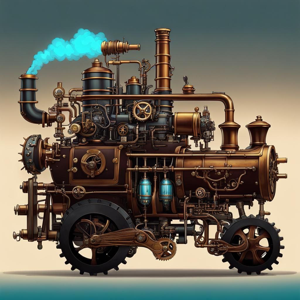 Rick Sanchez at Heavy Metal Concert with Steampunk Engine