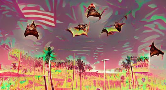 Surreal Bat Country Scene