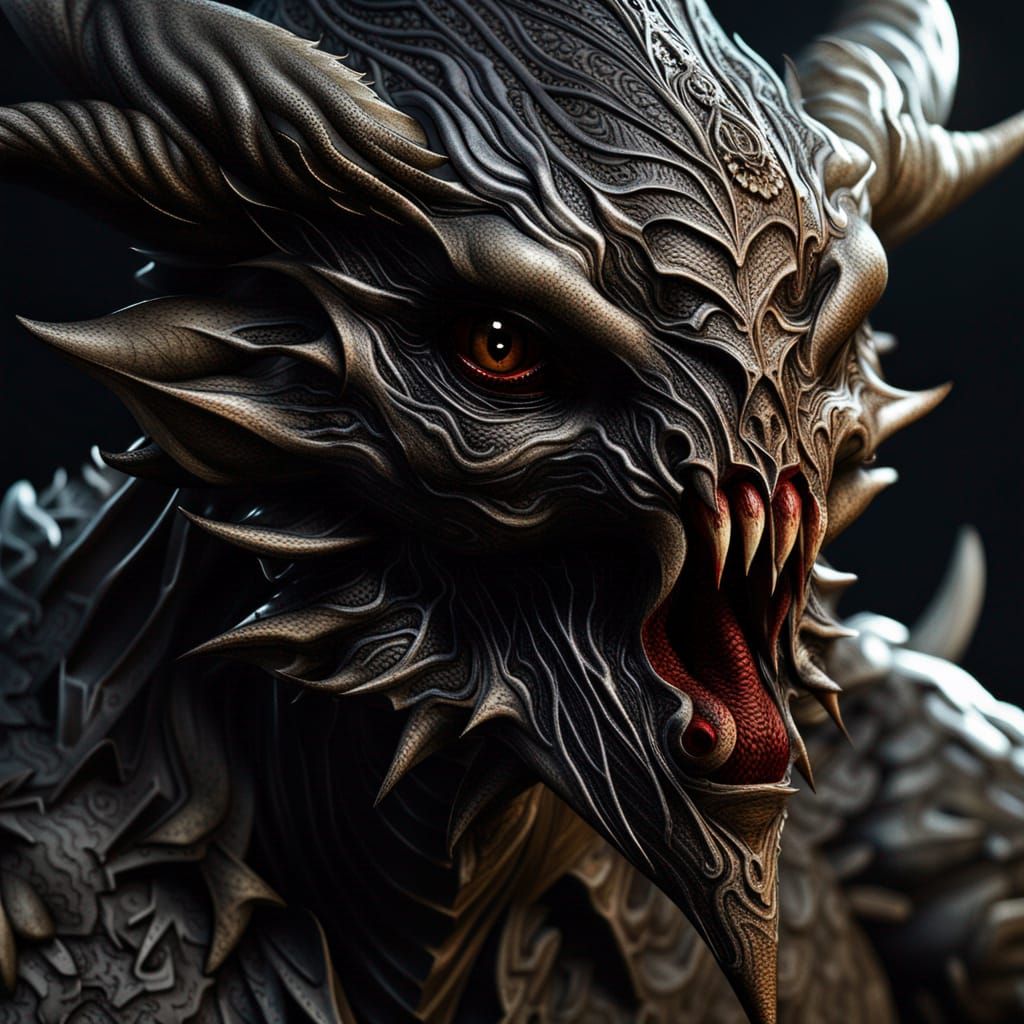 Darkness Incarnate: A Hyperrealistic Nightmare