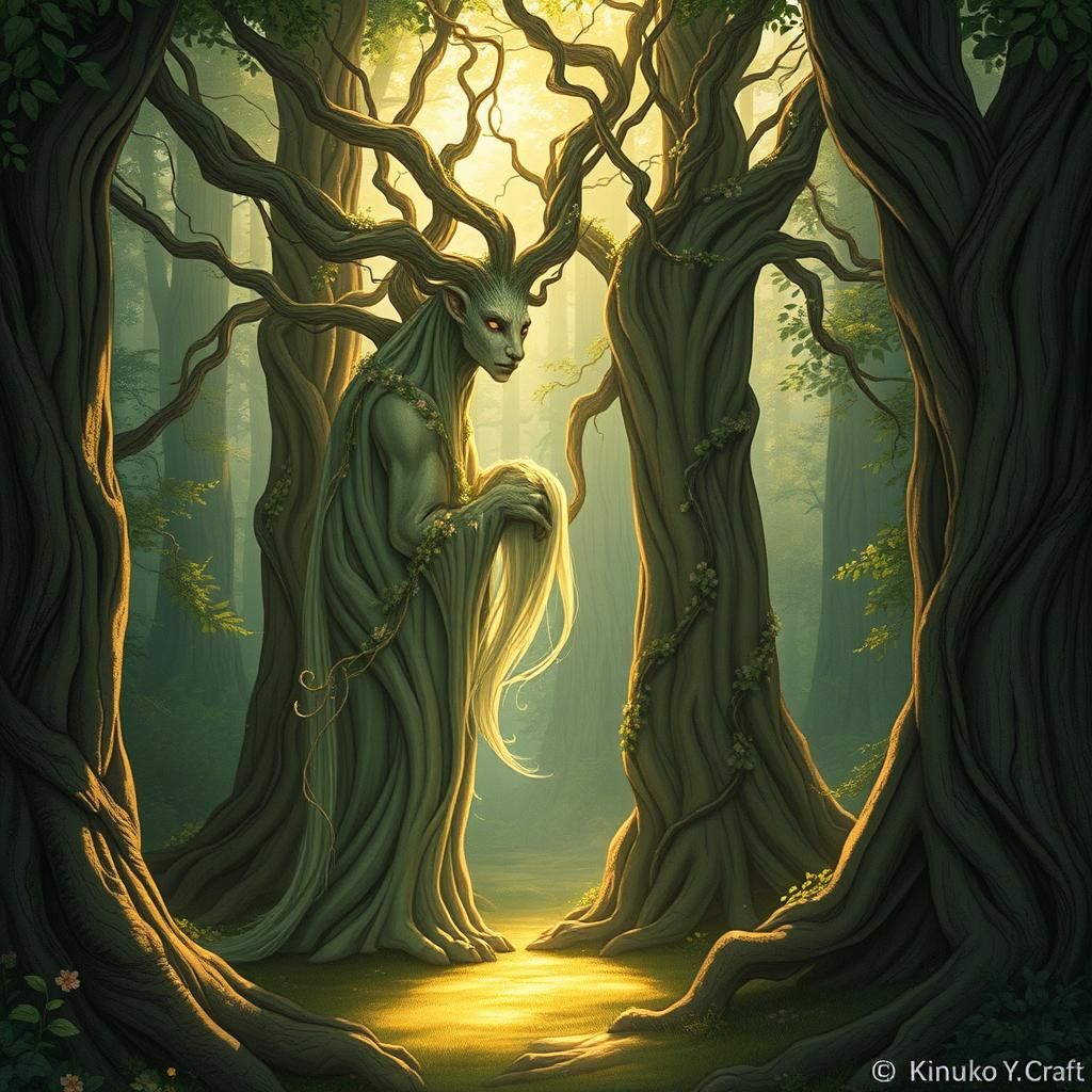 Ethereal Shepherd Ents in Mystical Forest