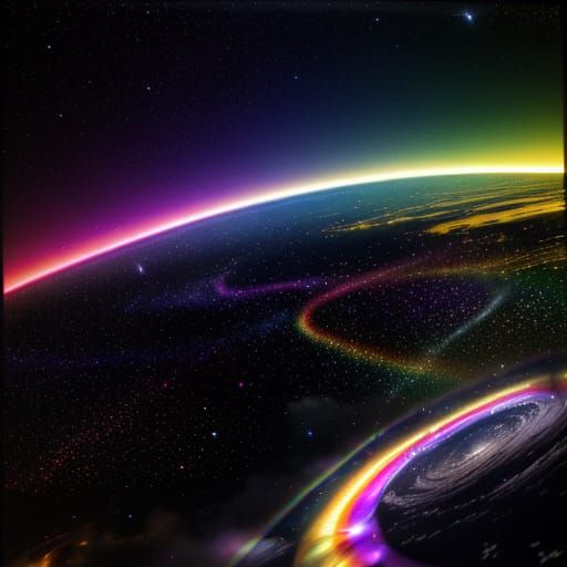 Prism Refracts Light into Rainbow: Hyperrealistic Photo