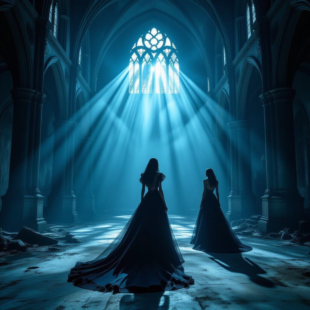 Gothic Cathedral Fashion Show with Celestial Haute Couture