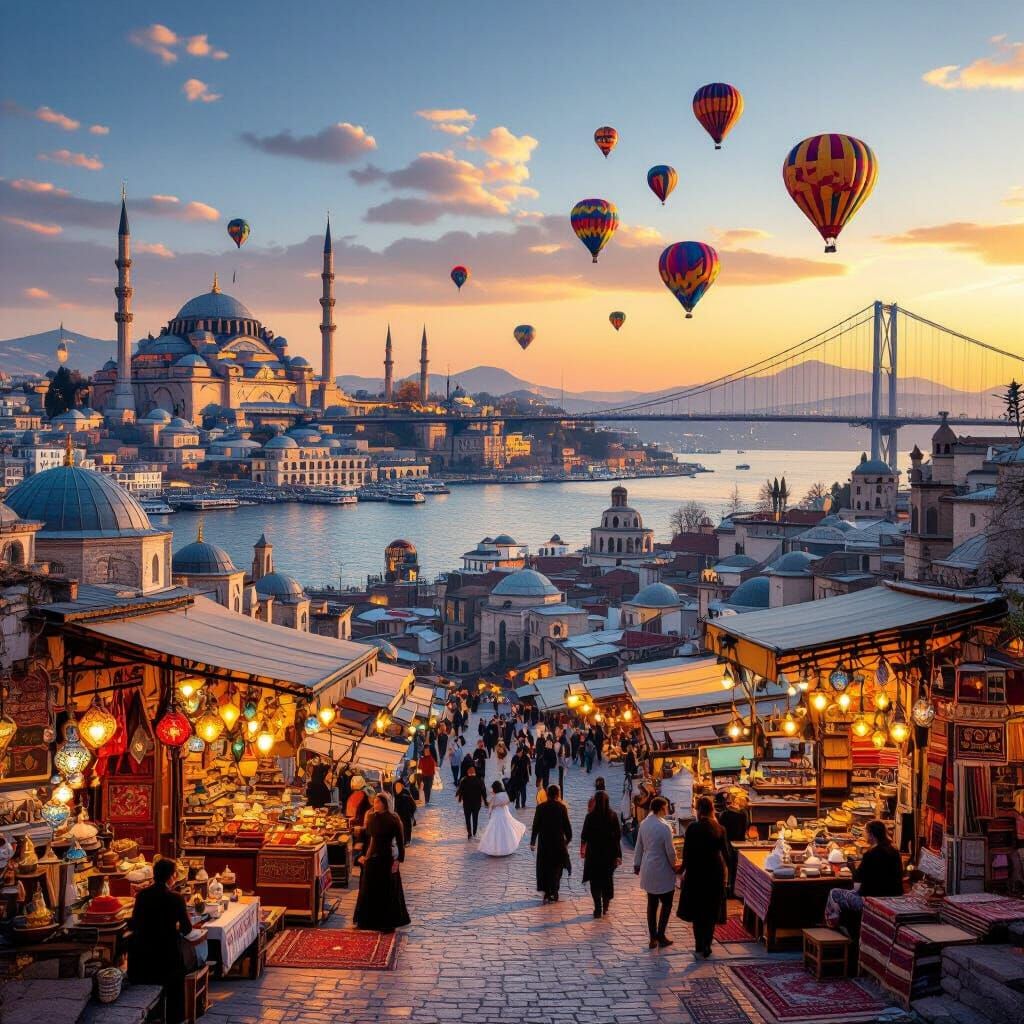 Vibrant Turkish Culture: Istanbul to Cappadocia Panoramic