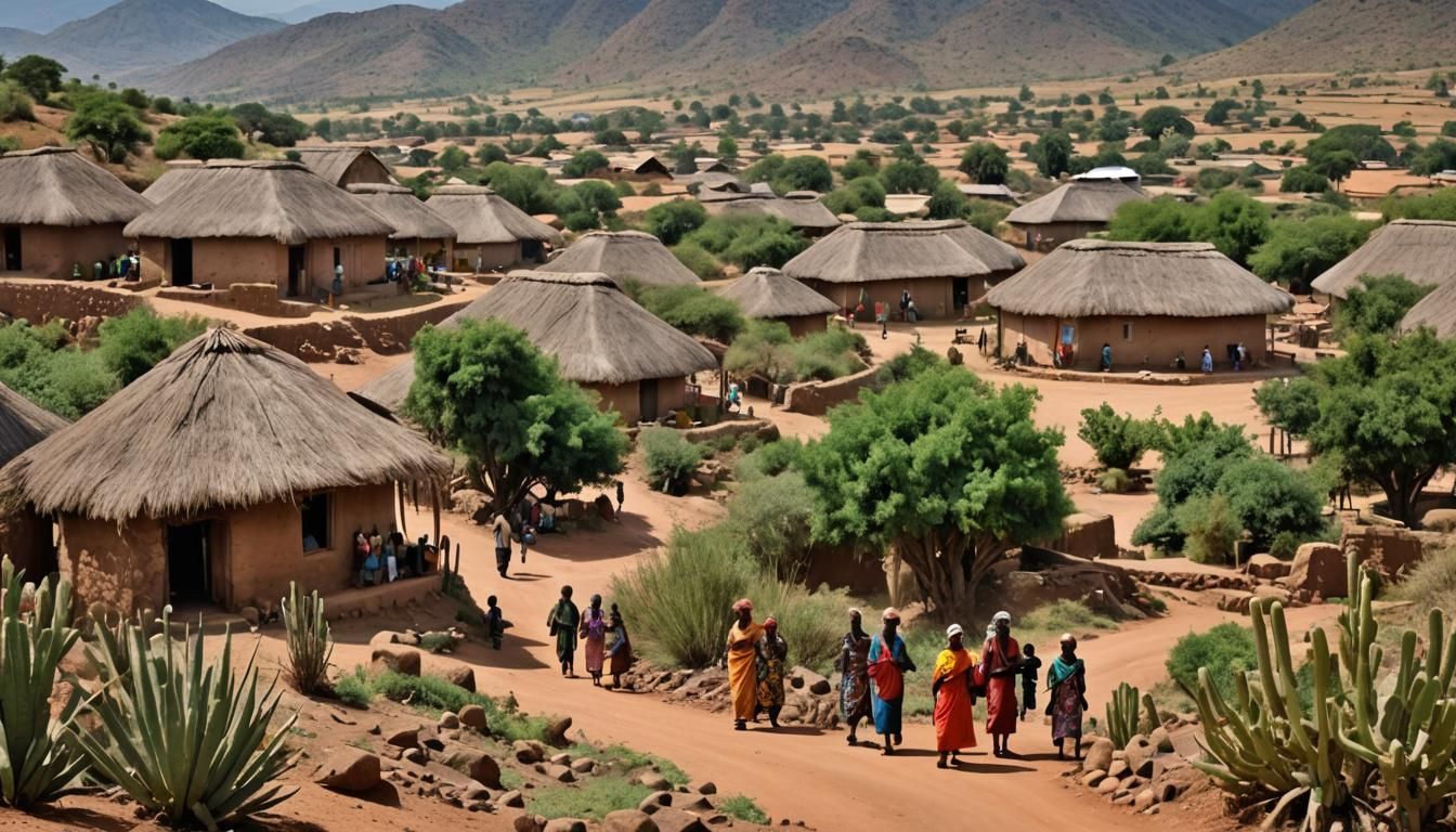 Kerang Village Life, Plateau State, Nigeria