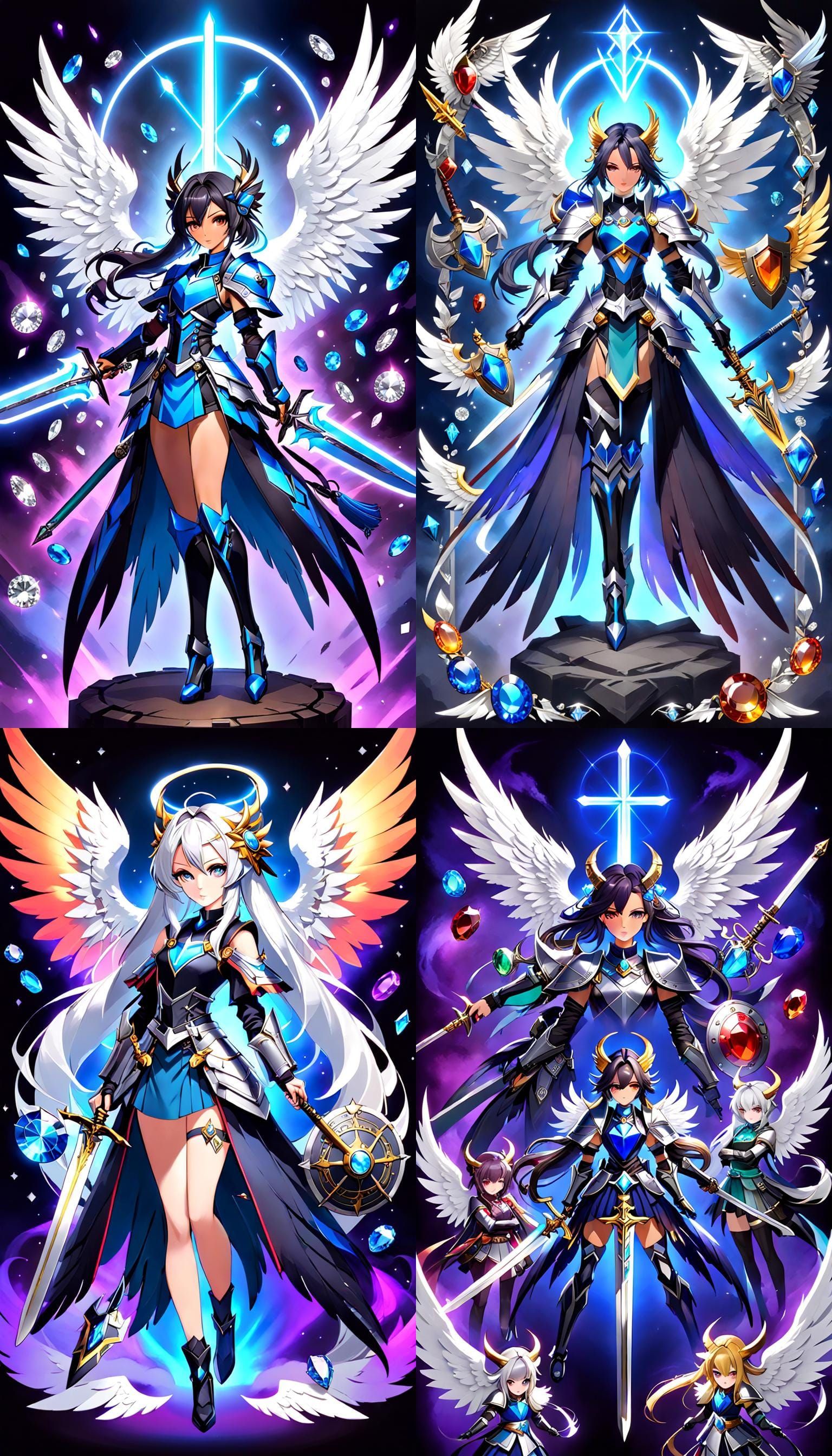 Nephalem: Angel and Demon Duality in Digital Art