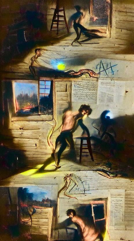 Stabbing into a Painting: 19th Century Illustration