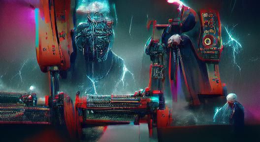 Cyberpunk Cityscape at Night in 2049