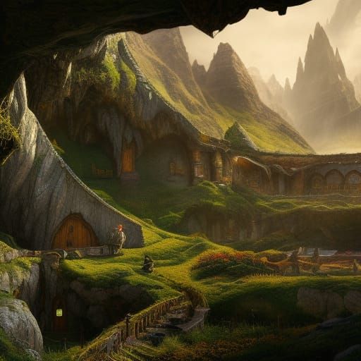 Bilbo Baggins Detailed Matte Painting