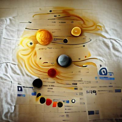 Solar System in Cubist Style