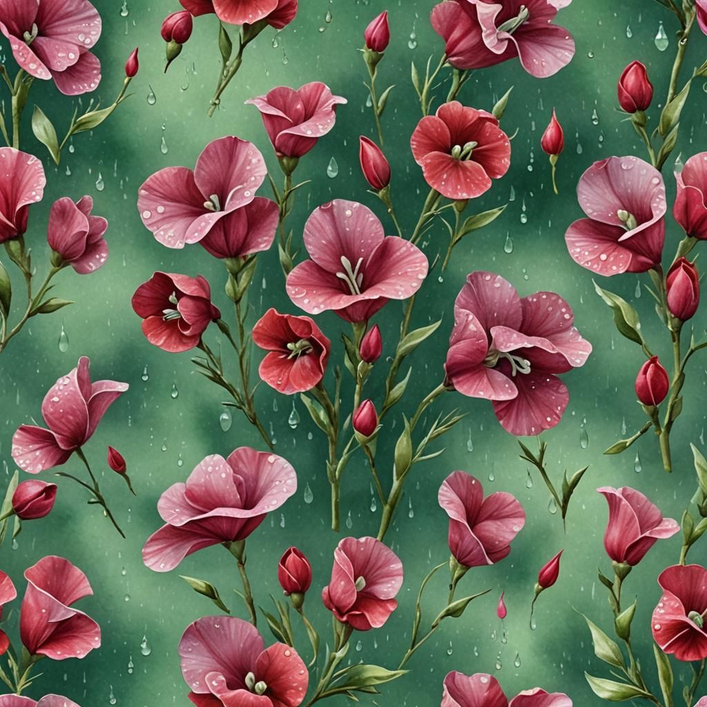 Digital Seamless Paper, Textured Pine Green Background, Dew ...