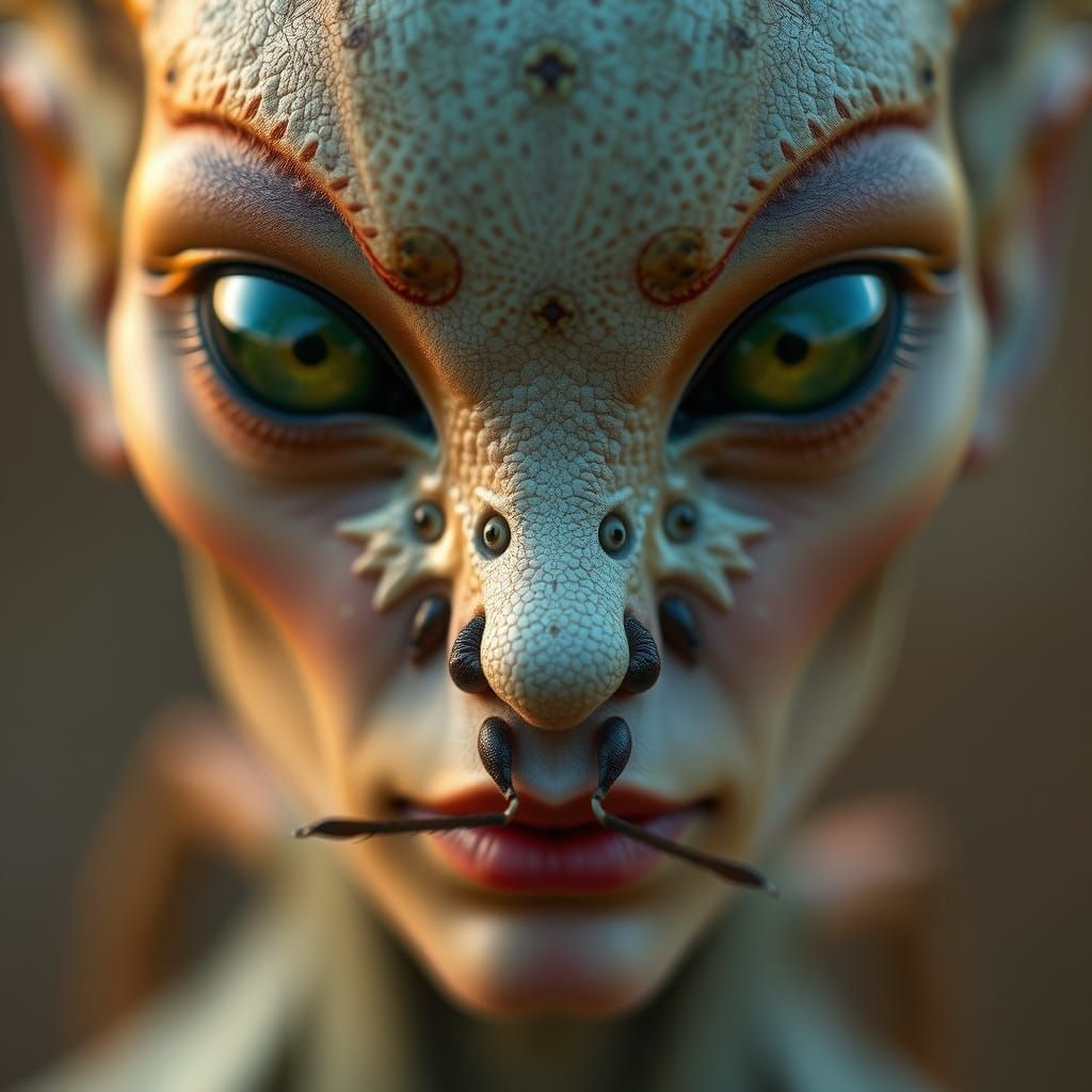 Alien Insect Hybrid Portrait in Ultra HD