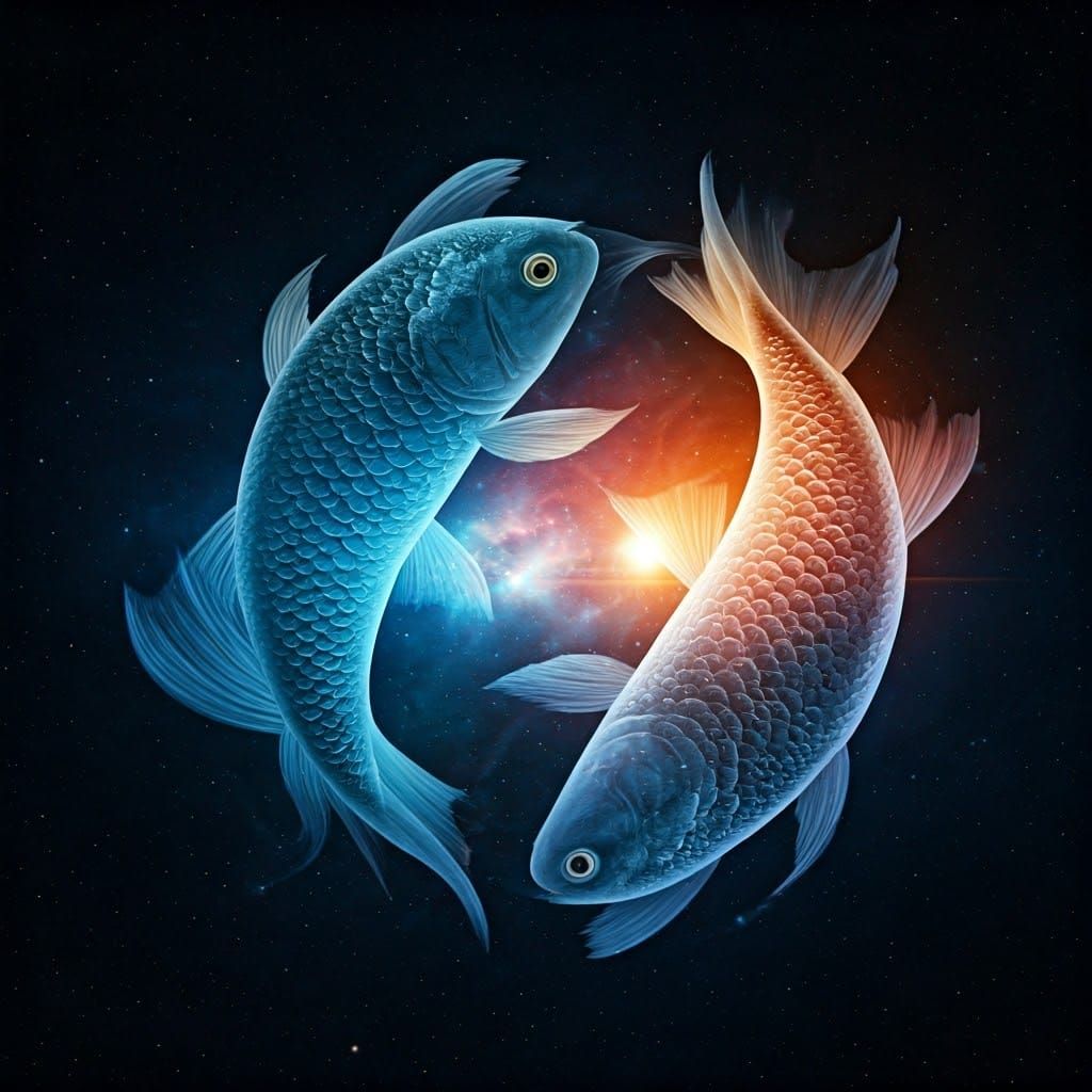 Cosmic Fish Form the Pisces Zodiac
