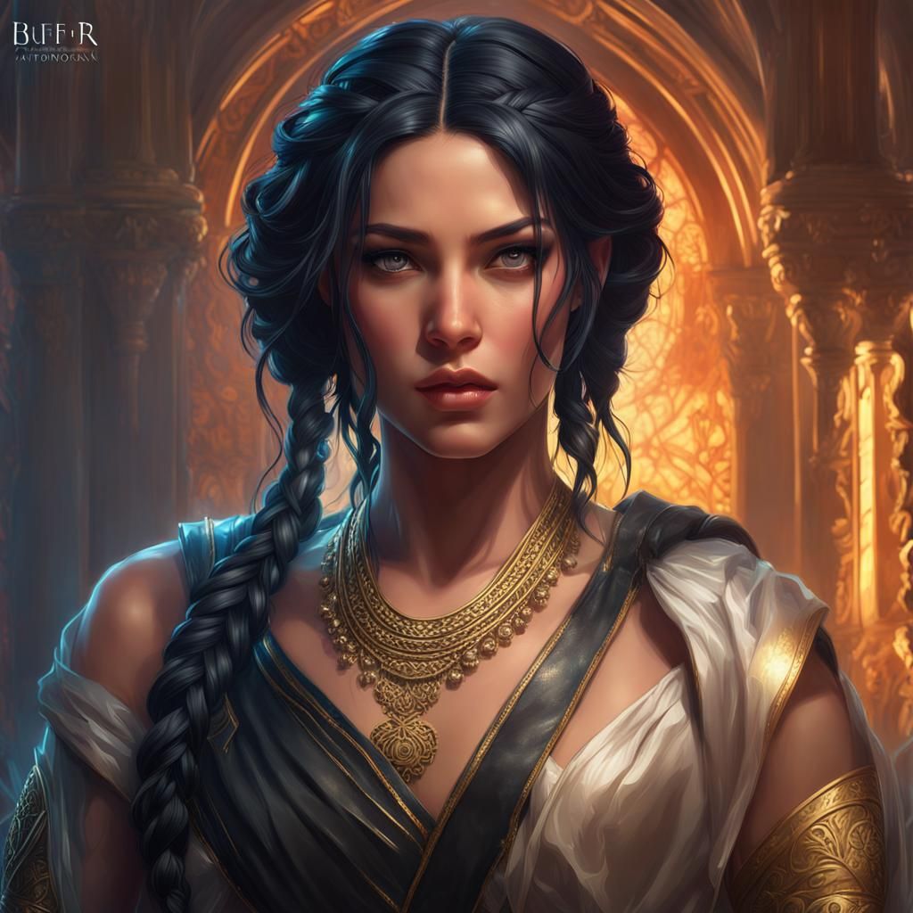 Detailed Portrait of a Buff Princess