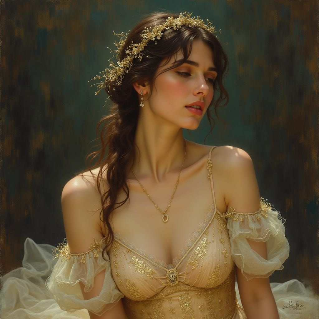 Elegant Nightgown Design Inspired by Art Masters