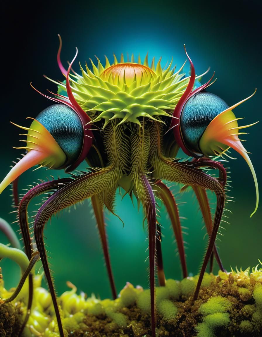 Surreal Alien Planet with Cybernetic Ghouls