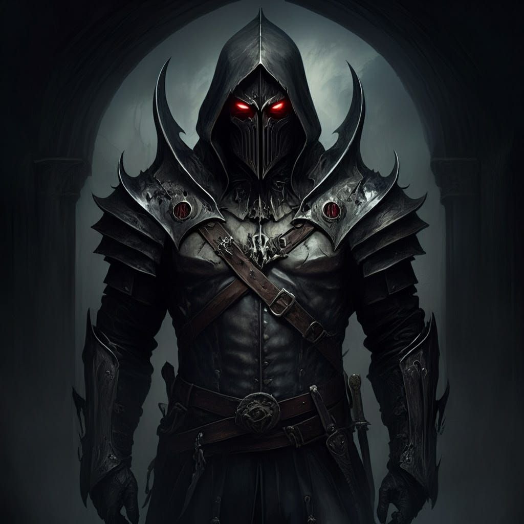 Grimdark Canaletto Painting in Dark Fantasy Style