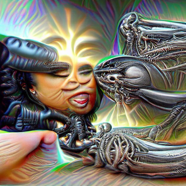 Biomechanical Alien Figure in 3D