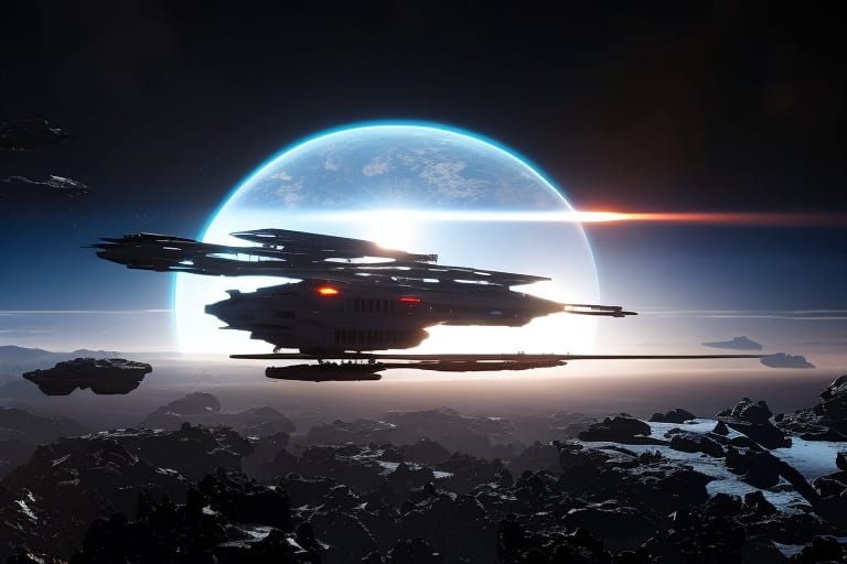 Interstellar Probe Discovers Abandoned Outpost in 3D