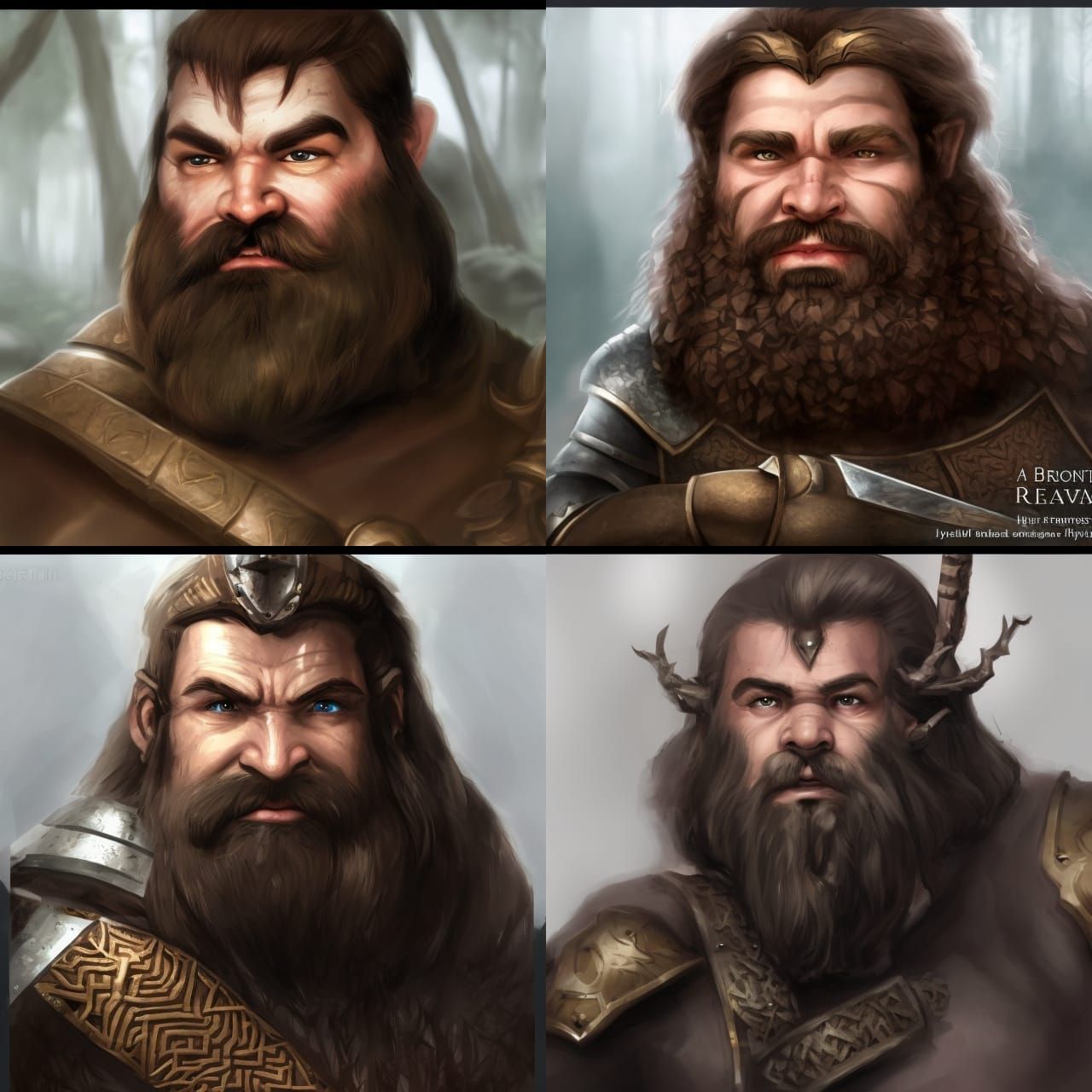 Valiant Dwarf Knight in Forgotten Realms Forest