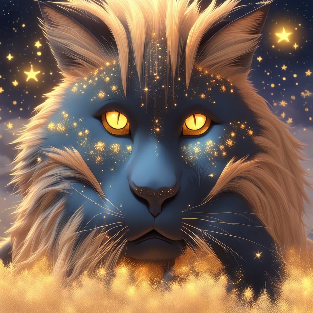 Whimsical Anime Cats in Golden Sands