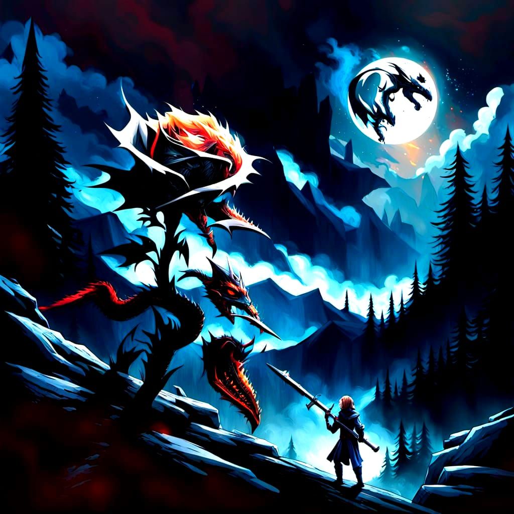 Serene Night Sky Over Calm Waters