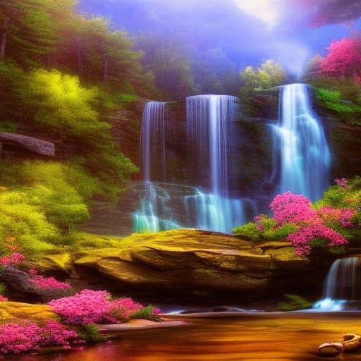 Appalachian Mountains: Photorealistic Summer Landscape Art