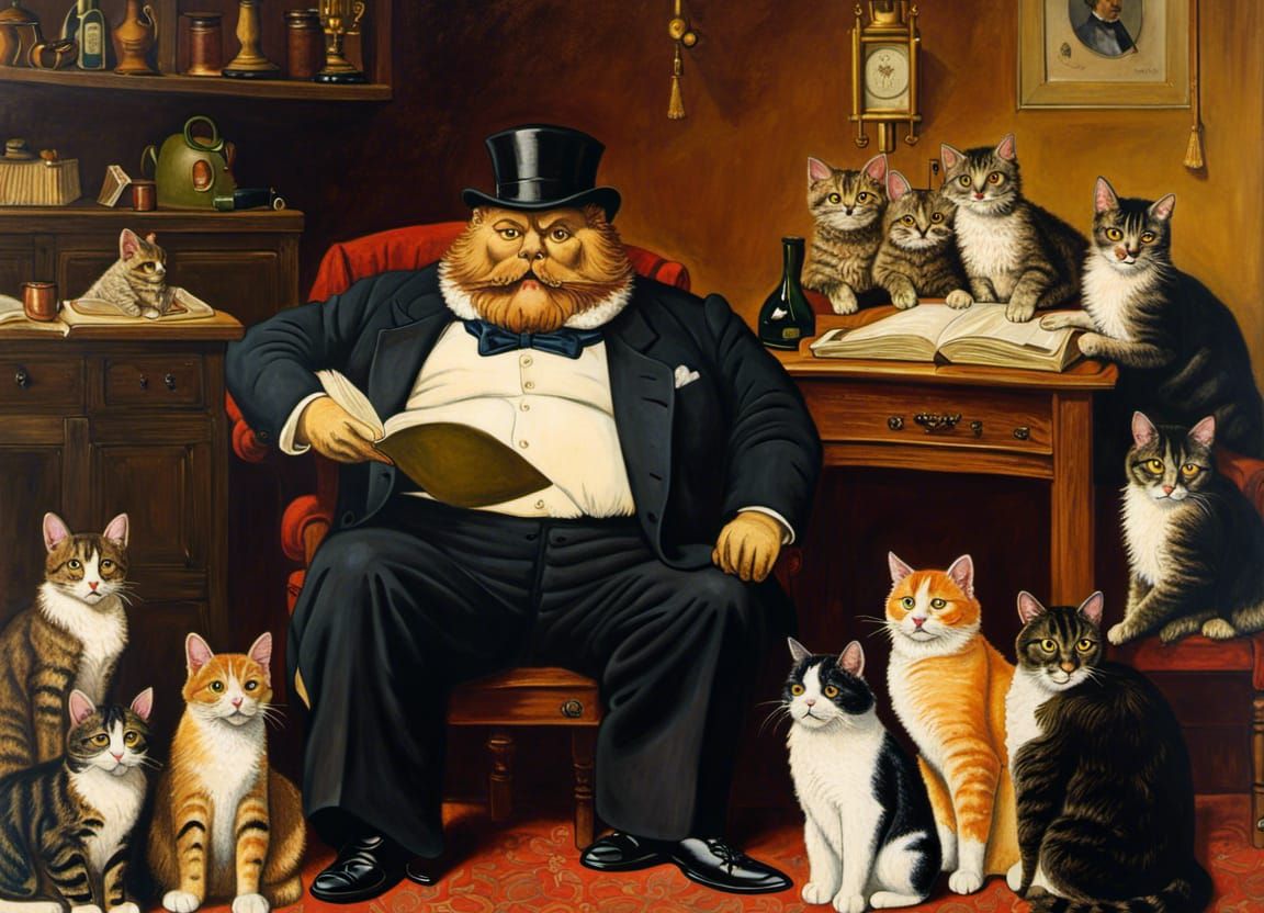 Corruption at Tabby Hall - The Fat Cat in Charge