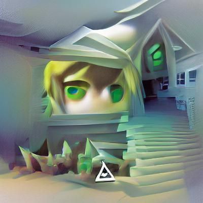 Cursed Link Zelda in Ambient Occlusion Style
