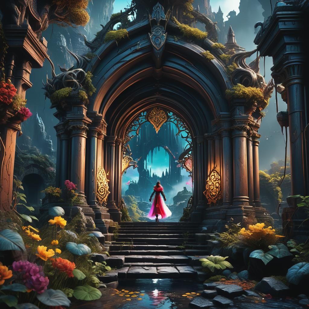 Fantastical Forbidden Love in Detailed Matte Painting