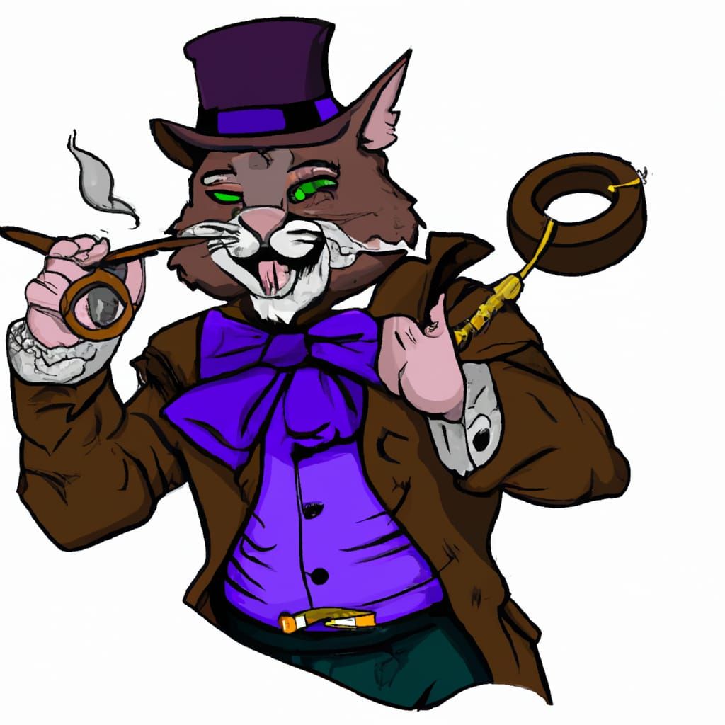 Cheshire Cat Ranger with Bow and Pipe