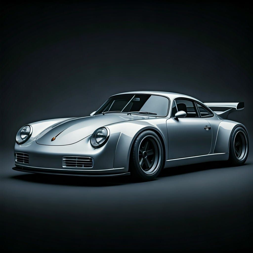 Retro-Futuristic Porsche 356/930 Hybrid with Whaletail