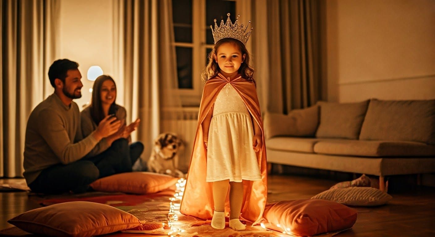 Confident Whimsy on a Living Room Catwalk