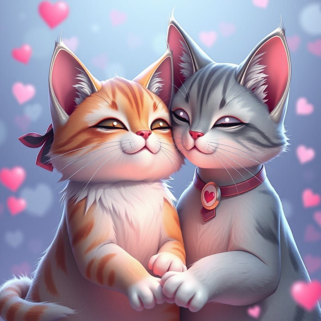 Anime-Inspired Cat Concept Art in 8K Resolution