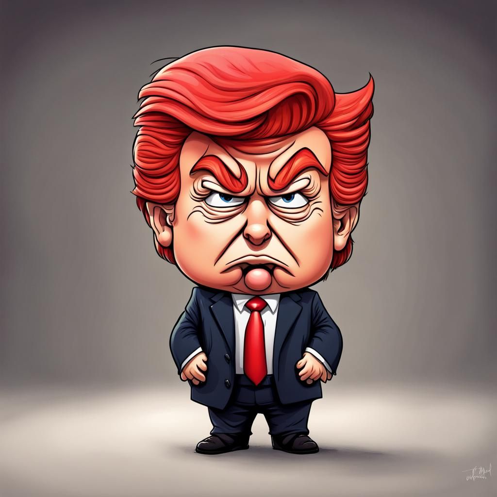 Donald Trump Chibi Style
