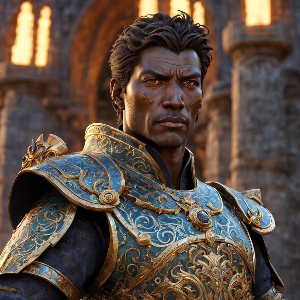 Regal Golden Skin Walker in Mystical Armor