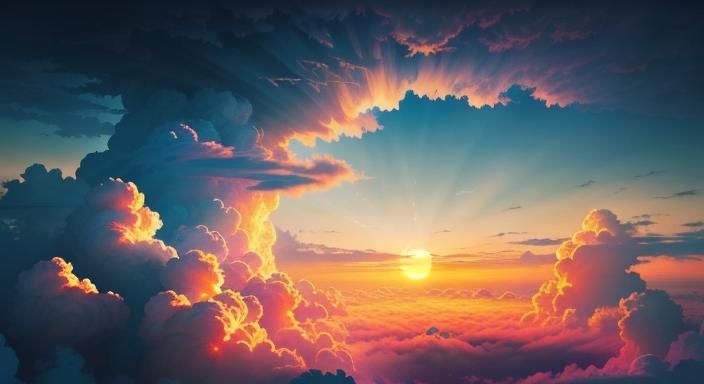 Cloud Dragon Soaring in a Surreal Sky