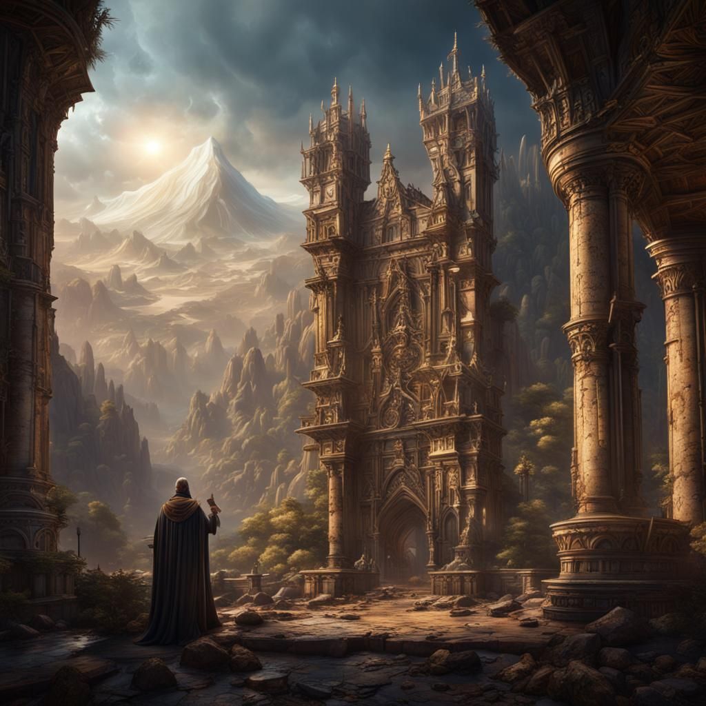 Fantastical Matte Painting of Mankind's Universal Duty